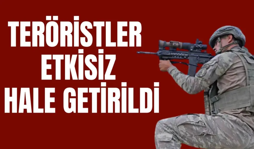 Çok Sayıda PKK/YPG'li Teröristler Etkisiz Hale Getirildi