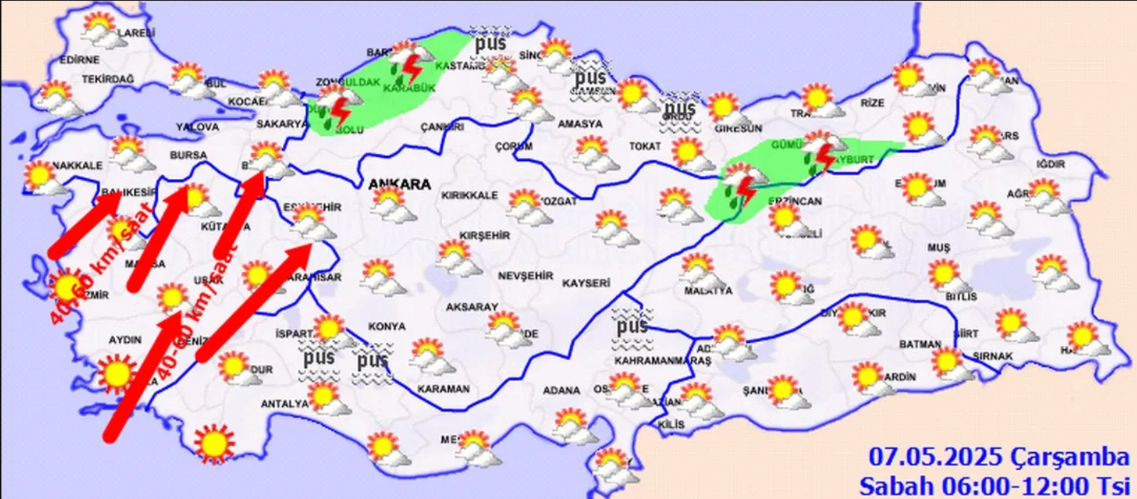 Hava Durumu 7.5.25